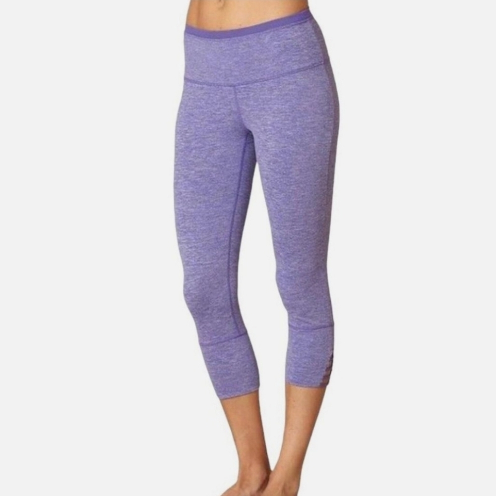 Prana Tori Capri Purple Athletic Leggings Size Medium